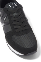 Rio Bold Logo Faux Leather Sneakers